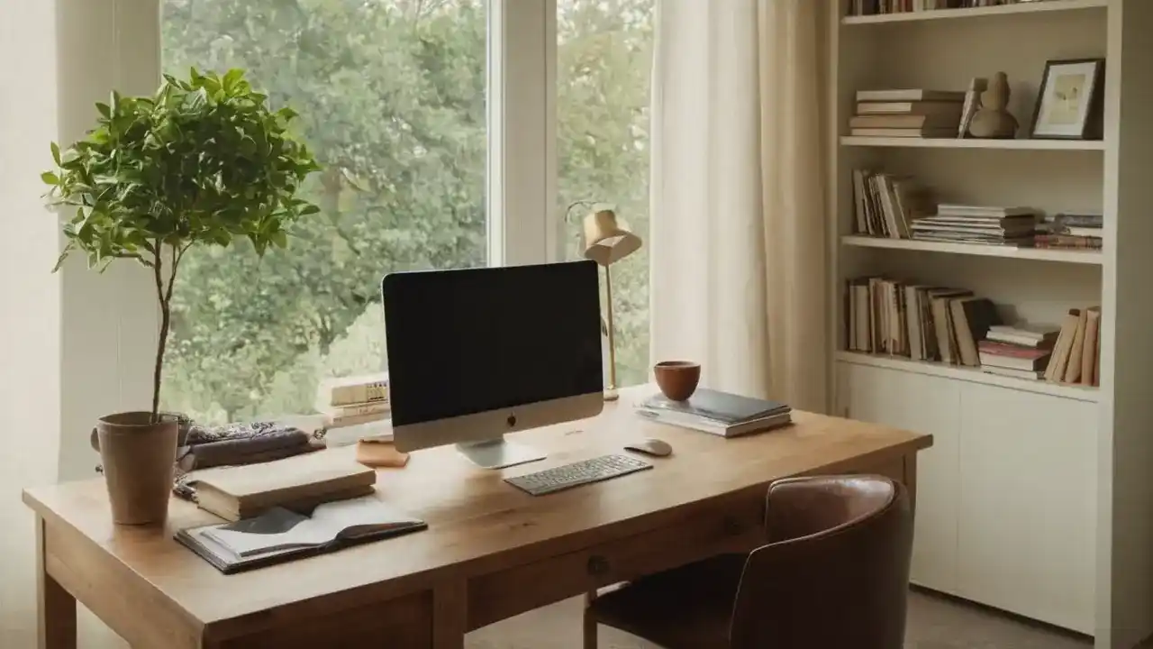 Et stille kontor fylt av ro og fokus