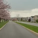 Stillhet preger en idyllisk