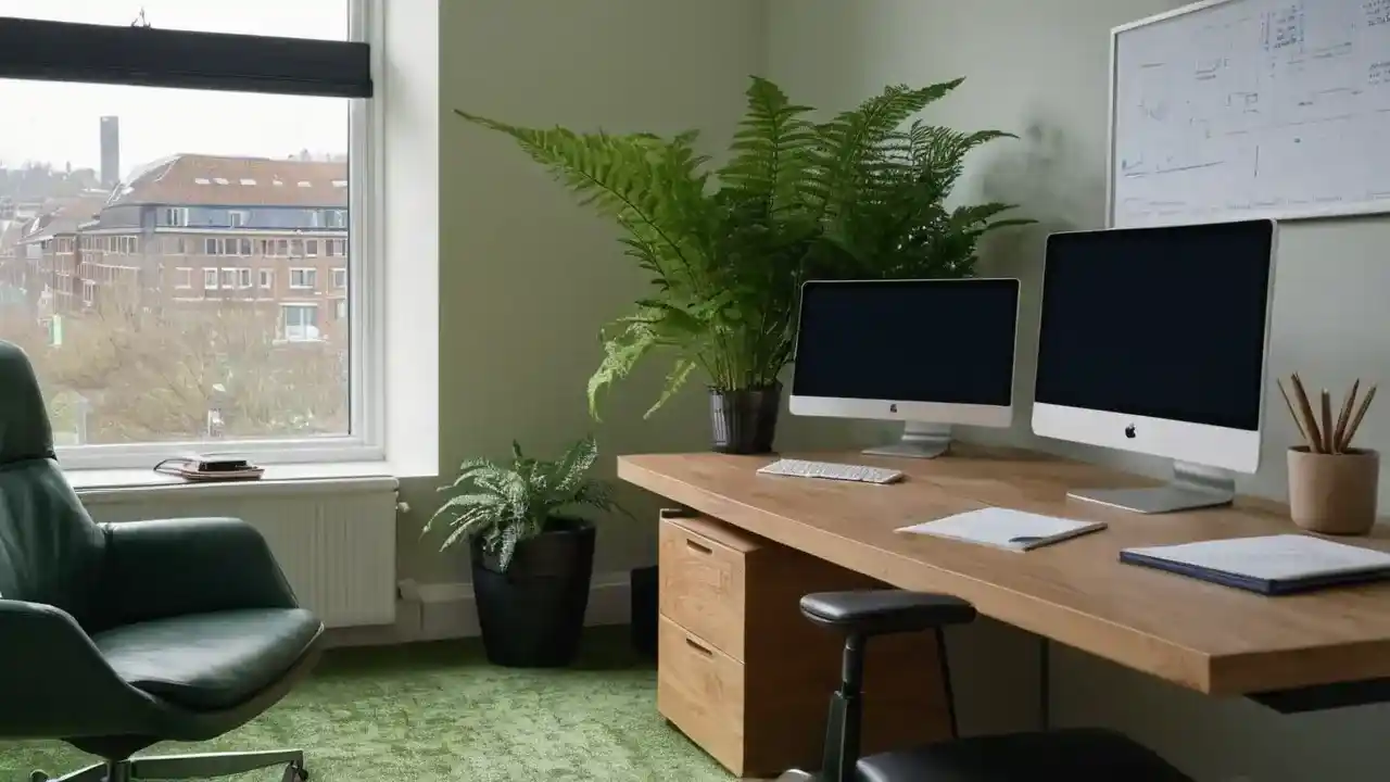 Moderne kontor: lys, romslig og intenst fokusert