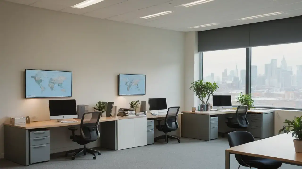 Moderne kontor: ro, lys og effektivitet