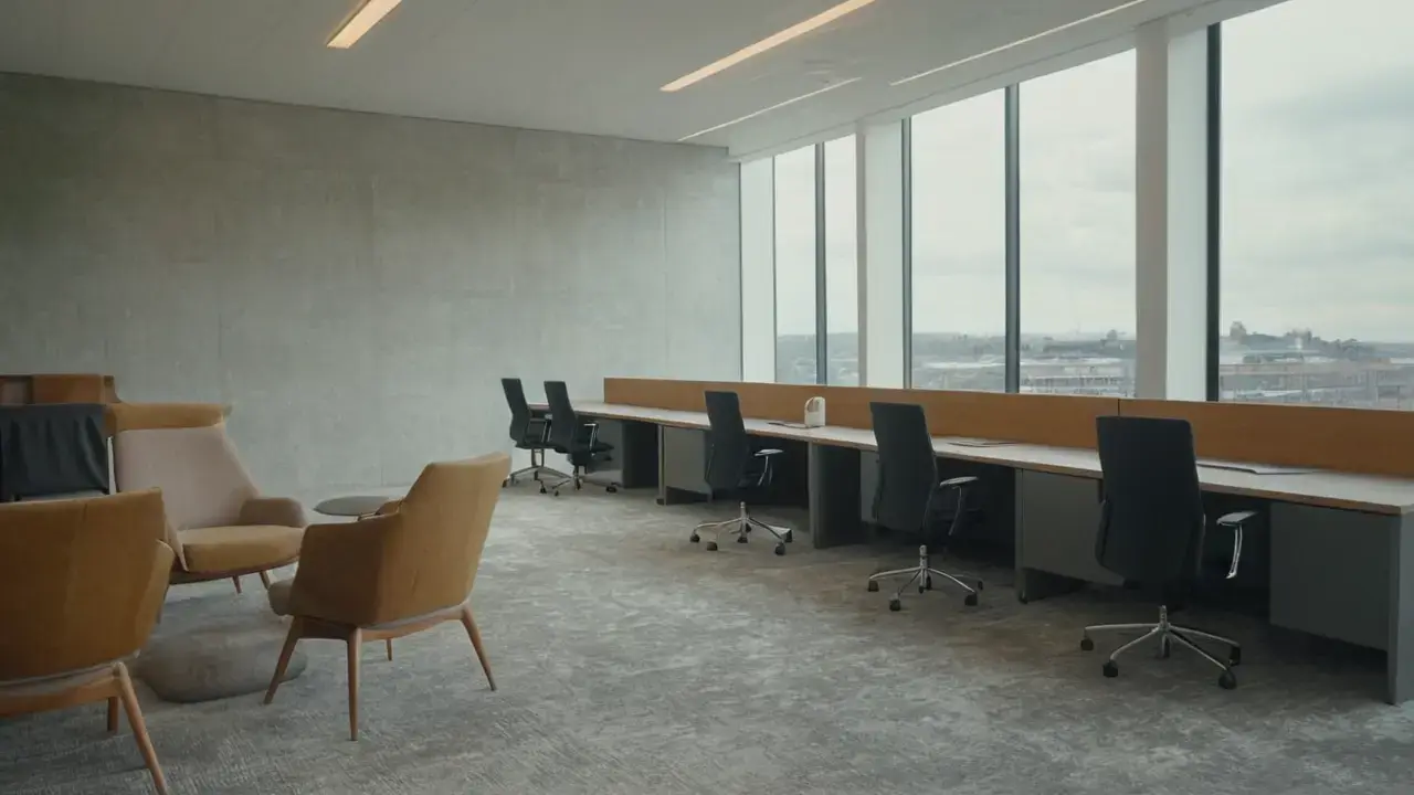 Et formelt kontor fremkaller ro og distanse
