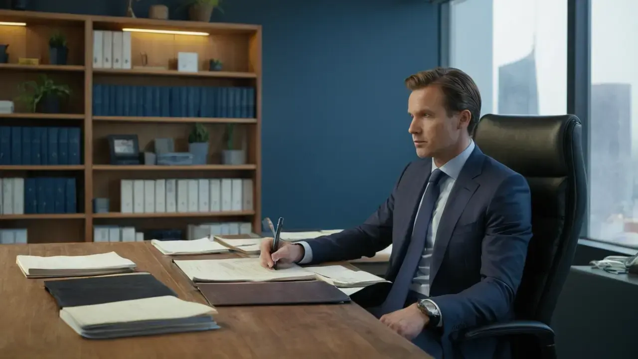 Kontrastrikt kontor fremkaller ro og effektivitet