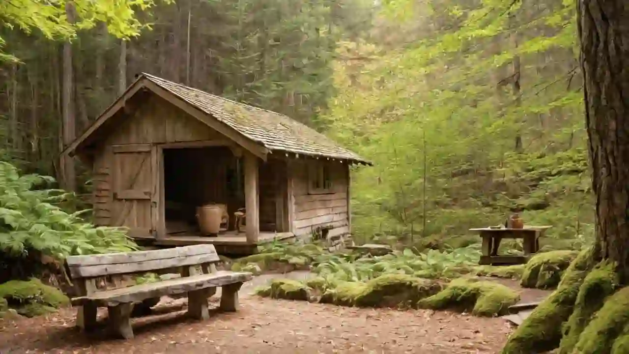 Stillhet og ensomhet i den mørke skogen