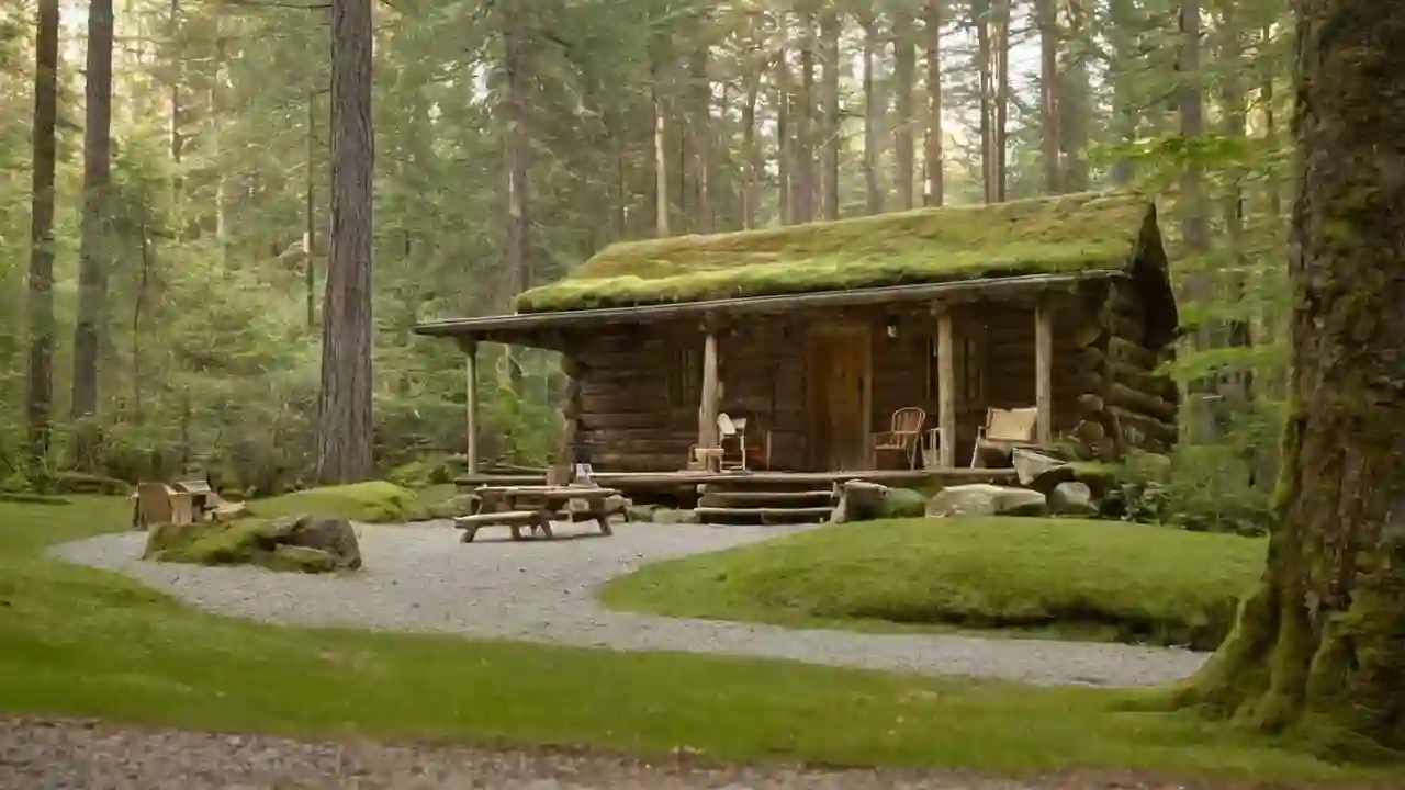 Fasilitert ro i skogens koselige hytte