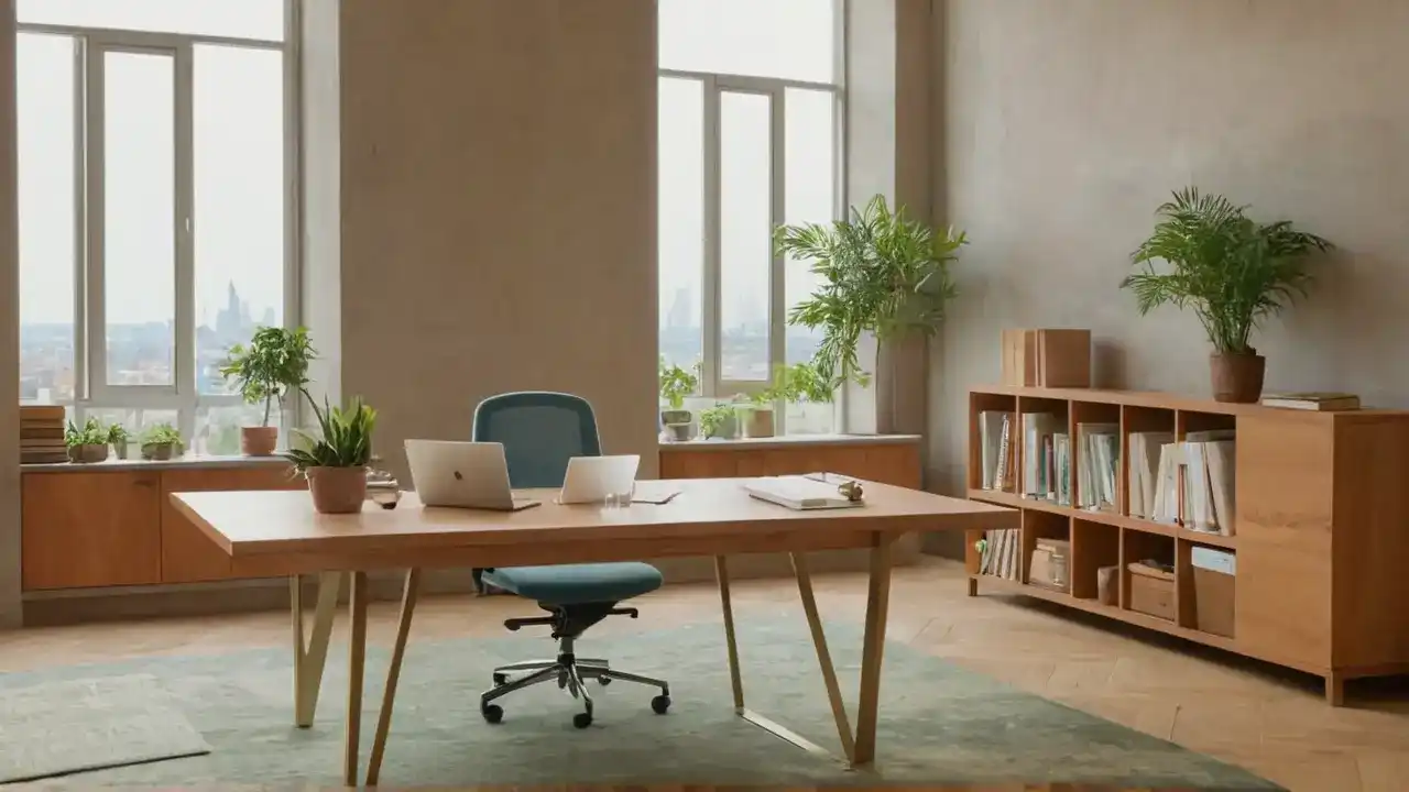 Et rolig kontor byr på fokus og detalj