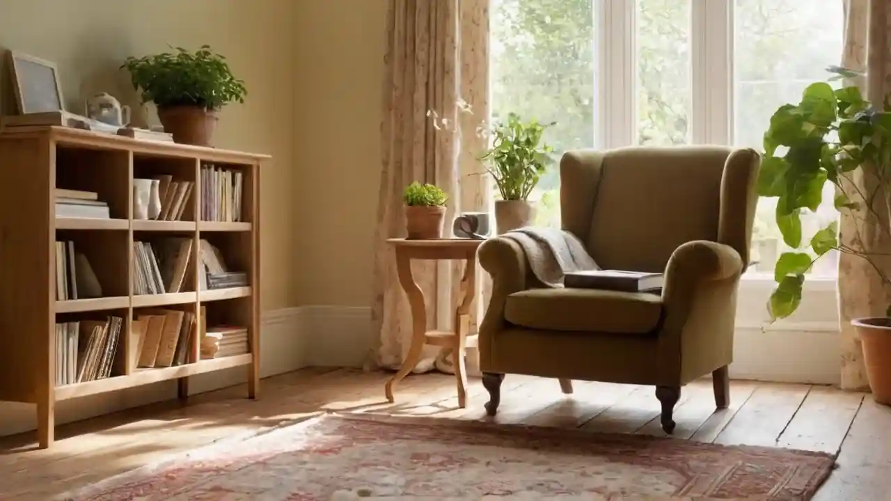 Et stille rom fylt av naturlig lys
