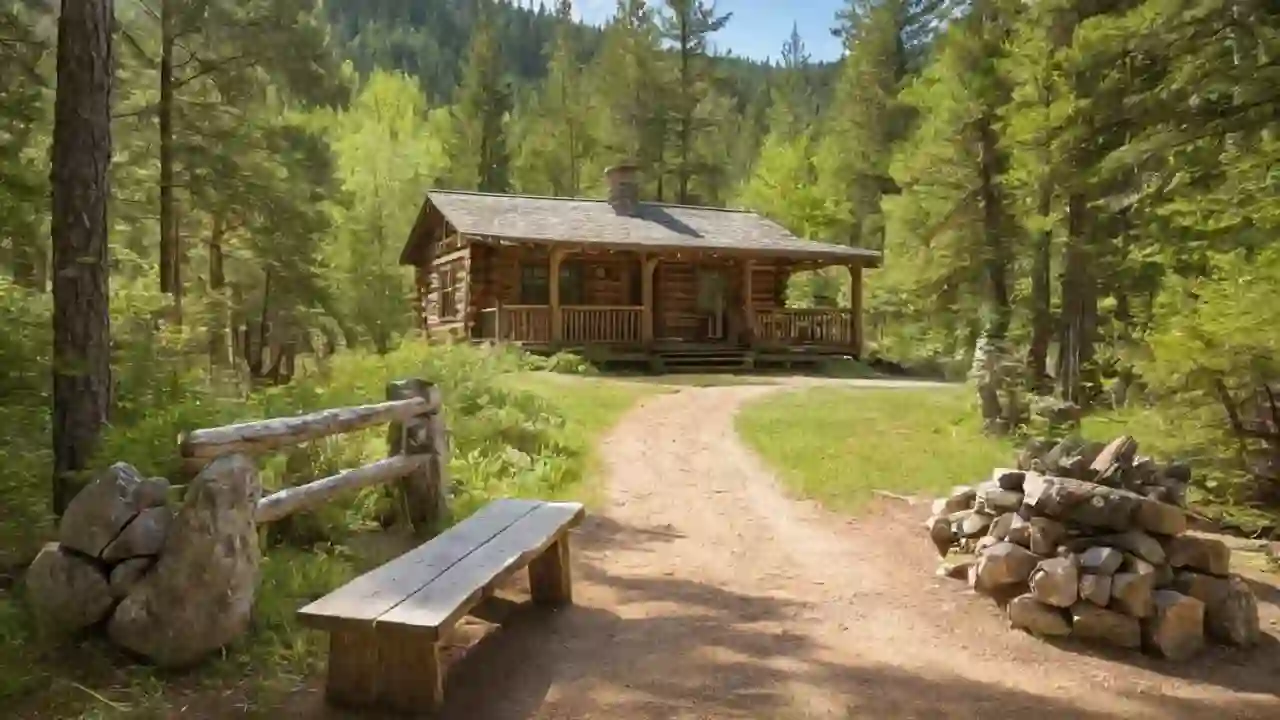 Stillhet lammer ved fjell og skog